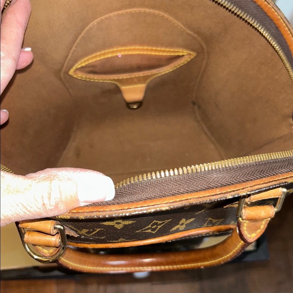 Louis Vuitton Brown and Gold Monogram Satchel - Picture 11 of 11